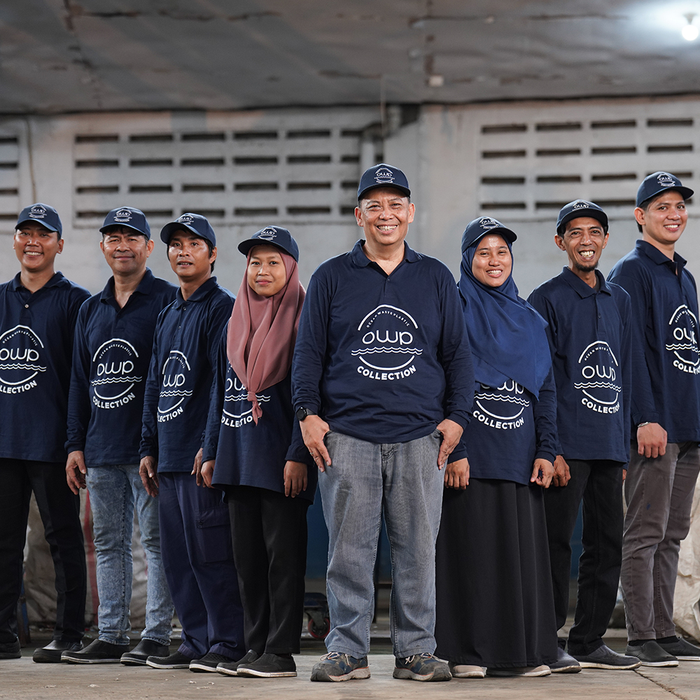 OWP Collection team outside the sorting station